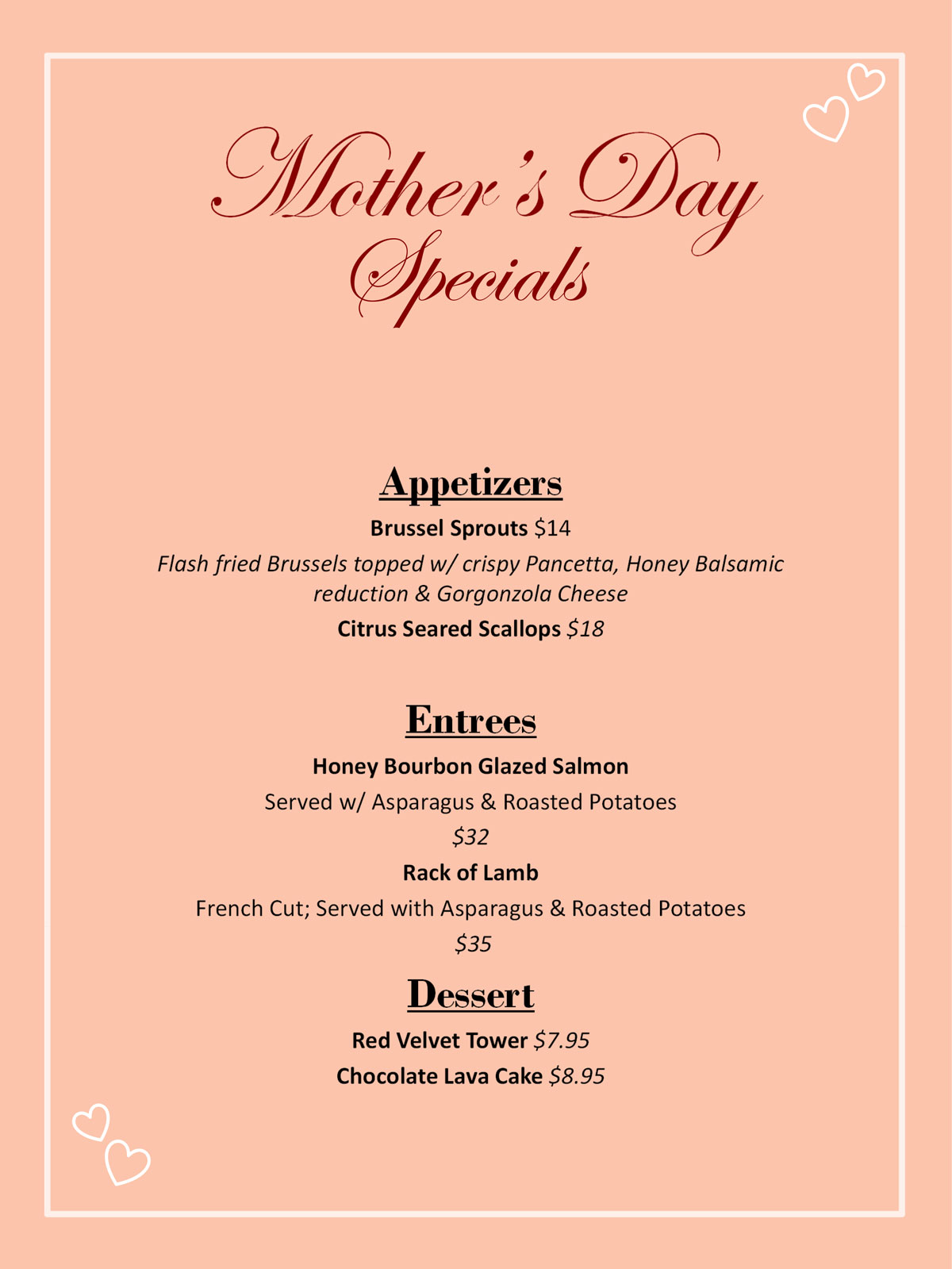 Specials | Mamma Lucia Restaurant